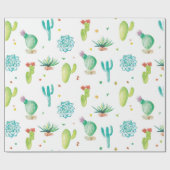 Aquarellkaktus-Matte Packpapier (Flach)