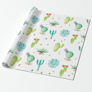 Aquarellkaktus-Matte Packpapier