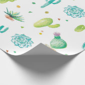 Aquarellkaktus-Matte Packpapier (Ecke)