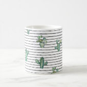Aquarellkaktus nahtloses Muster Kaffeetasse (Mittel)