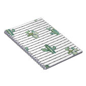 Aquarellkaktus nahtloses Muster Notizblock (Rechte Seite)