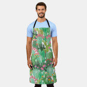 Aquarellkaktus nahtloses Muster Schürze (Getragen)