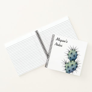 Aquarellkaktus Notizblock