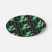 Aquarellkaktus Pappteller (Schrägansicht)