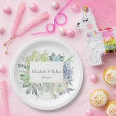 Aquarellkaktus Pappteller (Party)