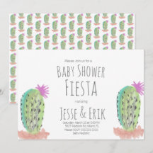 Aquarellkaktus Pflanze Handgemalte Kinderdusche