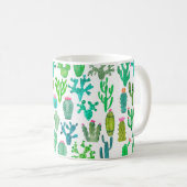 Aquarellkaktus Pflanze Set, Kakteen Blume Illustra Kaffeetasse (VorderseiteRechts)