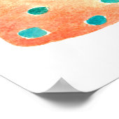 Aquarellkaktus Poster (Ecke)