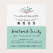 Aquarellkaktus Rustikales Holz Vielen Dank (Innenseite Aufgefaltet)