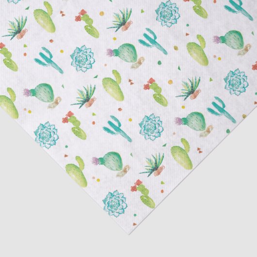 Aquarellkaktus-Seidenpapier Seidenpapier (Ausschnitt)