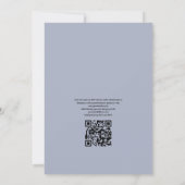 Aquarellkaktus Succulents QR Code UAWG Wedding Einladung (Rückseite)