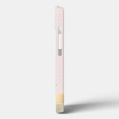 Aquarellkaktus, Sukkulente Blume Rosa Streifen Case-Mate iPhone Hülle (Rückseite / Links)