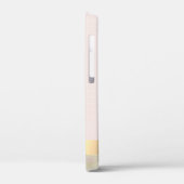 Aquarellkaktus, Sukkulenter rosa Streifen Case-Mate iPhone Hülle (Rückseite / Links)