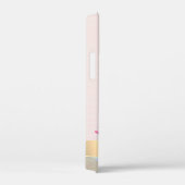 Aquarellkaktus, Sukkulenter rosa Streifen Case-Mate iPhone Hülle (Rückseite / Rechts)