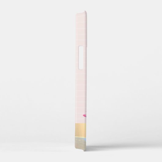 Aquarellkaktus, Sukkulenter rosa Streifen Case-Mate iPhone Hülle (Rückseite / Rechts)