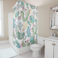 Aquarellkaktus und Dreiecksmuster