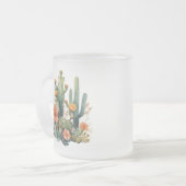 Aquarellkaktus und Sukkulentgarten Mattglastasse (Vorderseite Links)