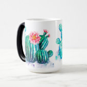 Aquarellkaktus Verwandlungstasse (Vorderseite Links)