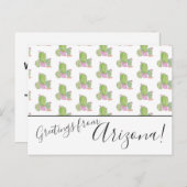 Aquarellkaktus Wir bewegten Arizona Postkarten (Vorne/Hinten)