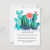 Aquarellkaktus Zuhause (Vorderseite)