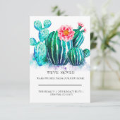 Aquarellkaktus Zuhause (Stehend Vorderseite)