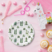 Aquarellkakultur und Sukkulatur Pappteller (Party)