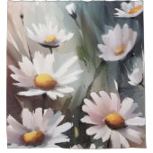 Aquarellkalben Duschvorhang (Vorderseite)