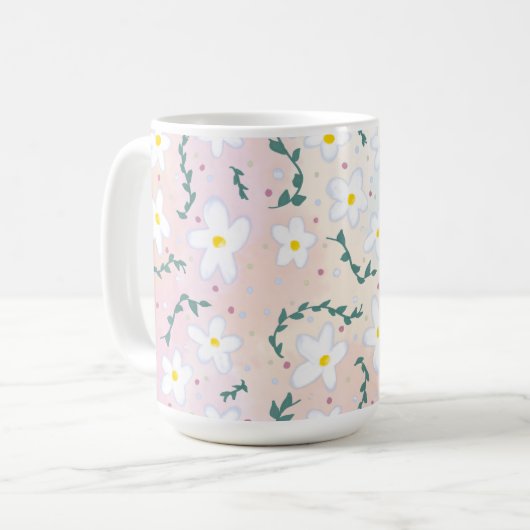 Aquarellkalben Kaffeetasse (Vorderseite Links)