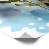 Aquarellkalben Poster (Ecke)