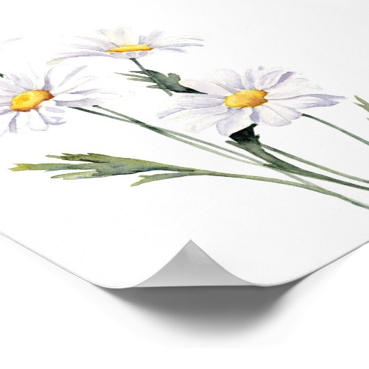 Aquarellkalben Poster (Ecke)