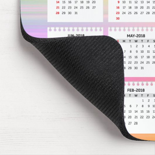 Aquarellkalender 2018 | Mousepad (Ecke)