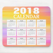 Aquarellkalender 2018 | Mousepad (Vorne)