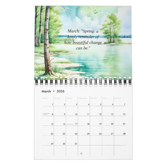 Aquarellkalender 2024 kalender (Mär 2026)