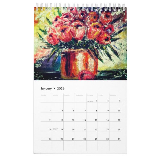 Aquarellkalender Art Malerei Kalender (Jan 2026)