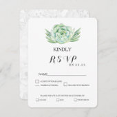 Aquarellkalk RSVP Karte (Vorne/Hinten)