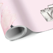 Aquarellkamera Chic Geschenkpapier (Rolleneckpunkt)