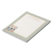 Aquarellkamera und Blume Notizblock (Rotiert)