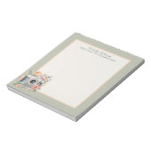 Aquarellkamera und Blume Notizblock (Rotiert)