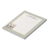 Aquarellkamera und Blume Notizblock (Rotiert)