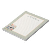 Aquarellkamera und Blume Notizblock (Rotiert)