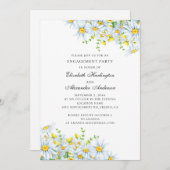 Aquarellkamille Blumenfreund Einladung (Vorne/Hinten)