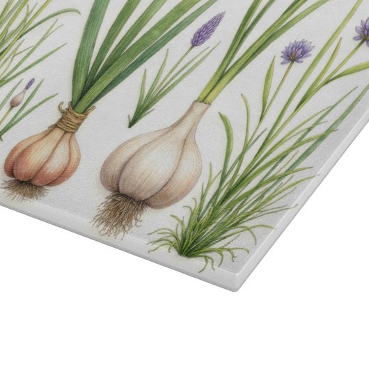 Aquarellkarbon Schneidebrett (Ecke)