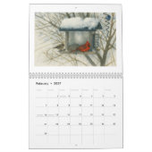 Aquarellkardinale 2026 kalender (Feb 2027)