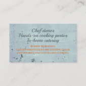 Aquarellkarotten gesunder Koch Catering kulinarisc Visitenkarte (Rückseite)