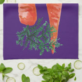 Aquarellkarotten lila geschirrtuch (Gefaltet)
