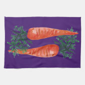 Aquarellkarotten lila geschirrtuch (Horizontal)