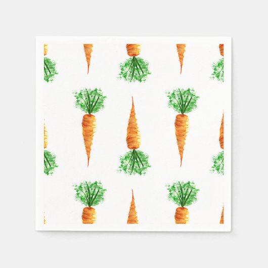 Aquarellkarottendruck Serviette (Vorderseite)