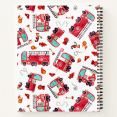 Aquarellkarren Kids Personalisiert Notizblock (Rückseite)