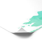 Aquarellkarte der Weltkarte Fotodruck (Ecke)