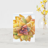 Aquarellkarte Karte (Gelbe Blume)